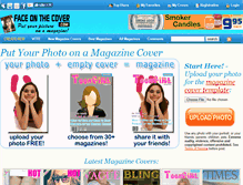 Tablet Screenshot of faceonthecover.com